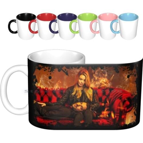 Lucifer Ceramic Mugs Coffee Cups Milk Tea Mug Lucifer Lucifer Tom Ellis Serie Tv Tv Show Satan Demon Devil Hell Show Tv Series