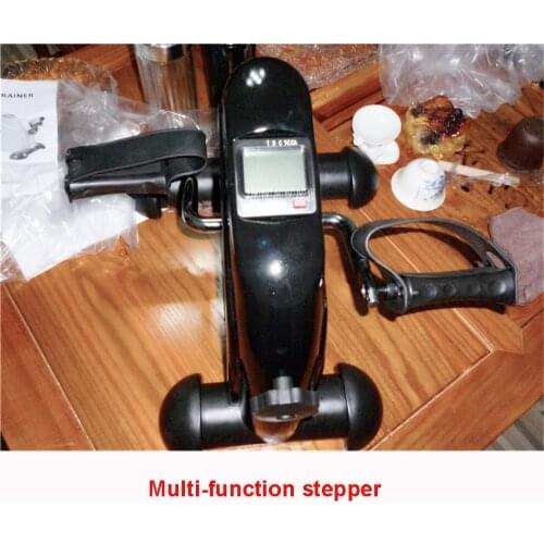 Mini multifunctional indoor indoor cycling bike stepper for the aged Exercise bike with electronic meter Maximum load 100kg