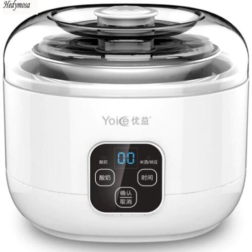 Multifunctional Yogurt Makers Rice Wine Natto 220V Fully Automatic LCD Touch Switch 304 Stainless Steel Microcomputer Timing