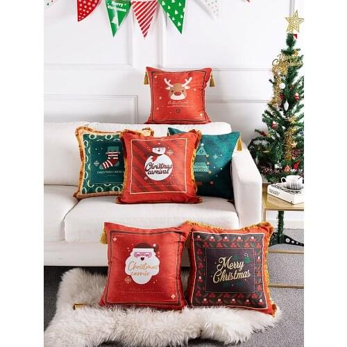 Cartoon Christmas Gift Cushion Cute Throw Pillow Livingroom Sofa Lumbar Fashion Car Pillow Creative Home Decoration Accessories