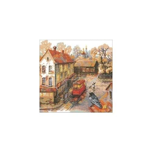 TOP YIXIAO Counted Cross Stitch Kit Cross stitch RS cotton with cross stitch Riolis 1676 warm autumn