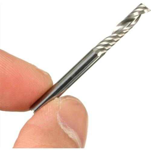 Single edge milling cutter 3mm acrylic PC end milling cutter tungsten steel alloy cutting knife spiral CNC engraving machine