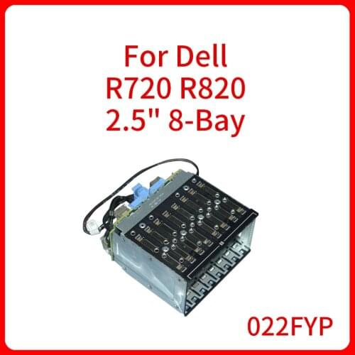 Original For Dell R720 R820 2.5" 8-Bay Expansion Kit N2R9K Backplane Hard drive cage backplane 22FYP P6F68 Y12H1