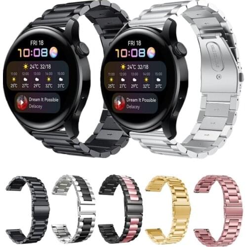 Stainless Steel Strap For Huawei Watch 3 46mm Pro 48mm Replacement Bracelet For Honor Watch ES GS Dream Metal Smart Watch Bands