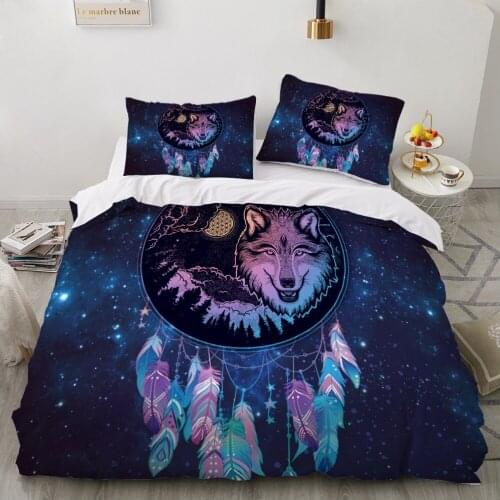 Luxury 3D Animal Dreamcatcher Duvet Cover Set with Pillowcase Boho Bedding Sets Single Size Full King Comforter Bed Sets