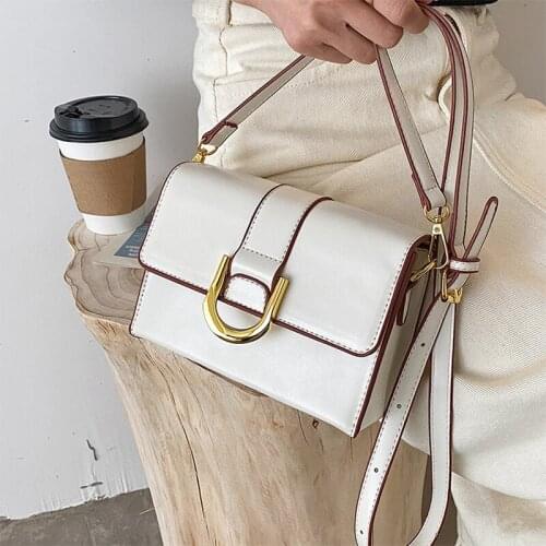 Brand Design Luxury Crossbody Bag for Women 2021 Trendy Simple Shoulder Bag Female Fashion Shopping PU Leather Handbag