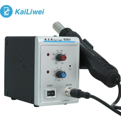 KAILIWEI 858A 220V hot air gun thermostatic desoldering station factory mobile phone service tool