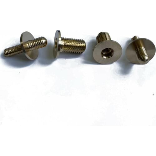 Walking Stick Cane Pool Snooker Cue Brass Coupler Connector Screw Joint Pin Set