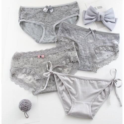 4Pcs Panties Sweet Girls Pink Underpants Young Girl Comfortable Cotton Panties New Style Kids Underwear for Teenage