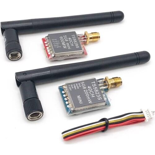 TS5823S 200MW TS5828S 600MW 5.8G 40Ch FPV Audio Video Micro Transmitter for Mini FPV Quadcopter Drone