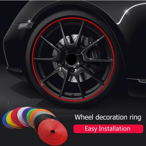 Car Tire Tyre Rim Care Protector Hub Wheel Stickers Strip For Chevrolet Cruze Orlando Lacetti Lova Sail EPICA Malibu Volt Camaro