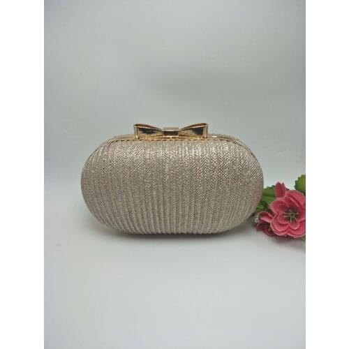 Womens bag 2021 new PU leather shoulder bag solid color gold bag banquet bag clutch bag dress bag small round bag