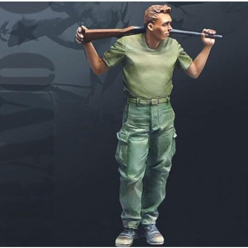 1/35 Resin Model figure GK Soldier Grunt(5) - James "Giant" Military theme WWII Unassembled and unpainted kit