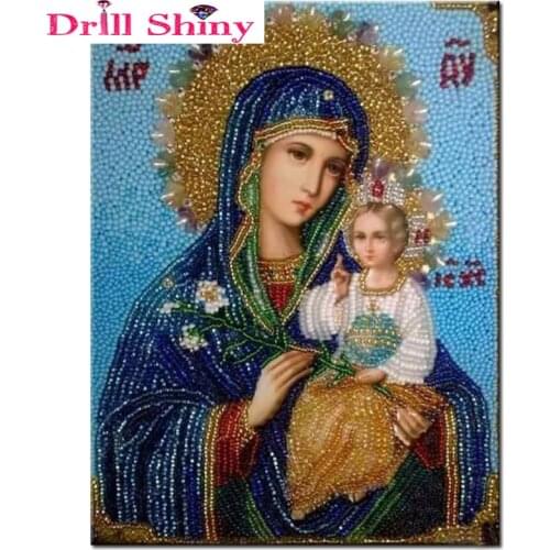 Drill Shiny 3d Diy Diamond Painting Cross Stitch Religion Icon picture Diamond Mosaic Needlework Crafts gift