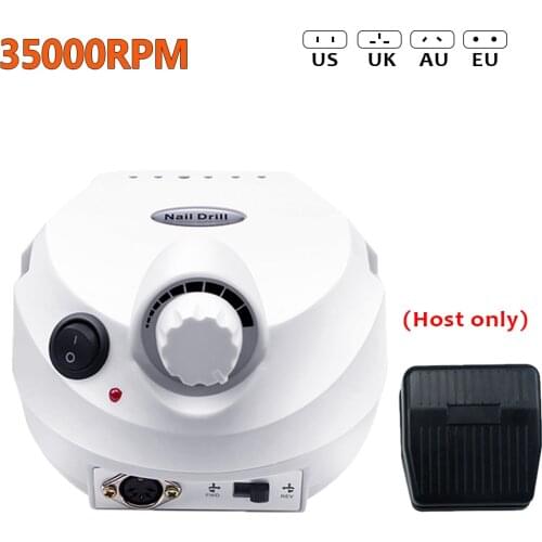 Pro 35000RPM Electric Nail Drill Machine Host Only & Stainless Steel Handle For Manicure Tools Nail Art Equipment
