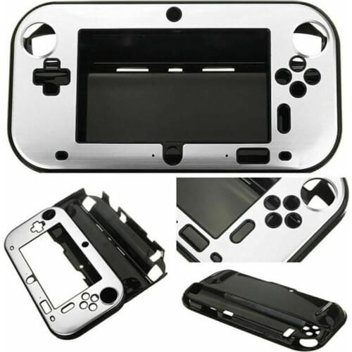 Black/Blue/Purple/Gold/Rose Gold/Silver/Red Plastic+Aluminium Full Body Protective Snap-on Hard Shell Case For Wii U Gamepad