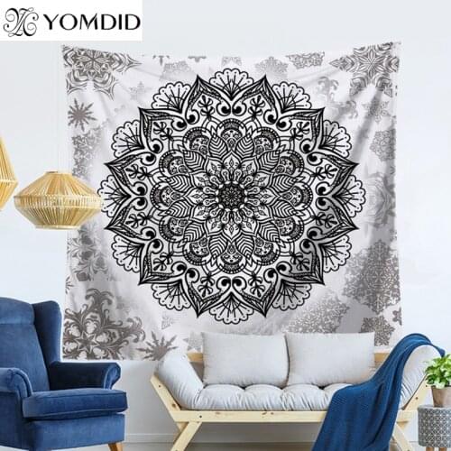 Indian Mandala Tapestry Wall Hanging Tapestries Printed Carpet Home Decor Geometric Irregular Pattern Table Cloth Tapestry