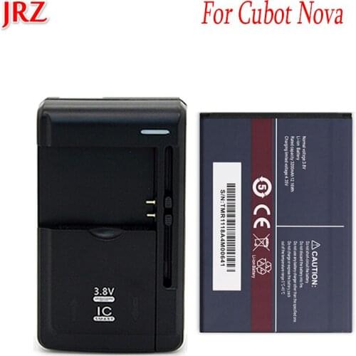 JRZ LOT=1PC+Charger 3.8 V 3200mAh Backup battery For Cubot Nova phone Replacement Batteries Bateria