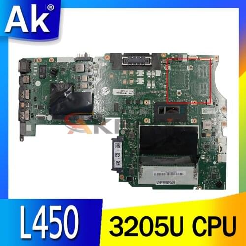AIVL1 NM-A351 For LENOVO ThinkPad L450 laptop motherboard FRU 00UP050 00UP051 with 3205U 100% test work
