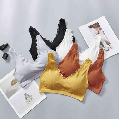 Fashion Women V Neck Bras Sexy Lingeries Tops Summer Lace Tube Tops Female Lace Bra 2020 New New