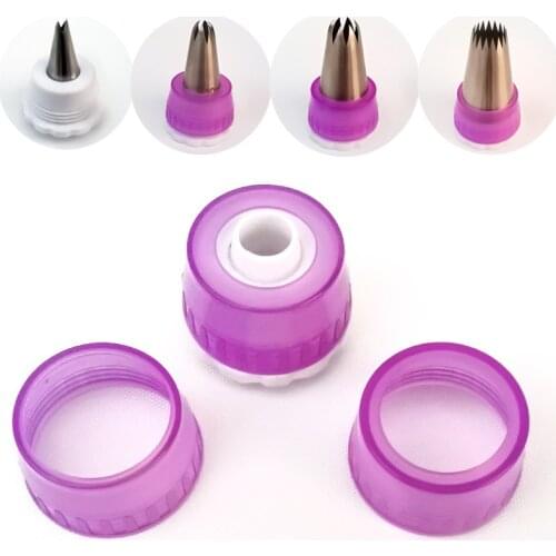 New Multifunction Icing Piping Bag Nozzle Converter Cream Coupler Cake Decorating Tools Fit All size Nozzle 18mm 25mm 30mm 35mm