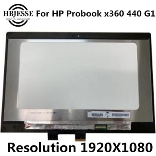 Origianl New 14" For HP Probook 440 G1 LED LCD Screen Touch Digitizer Glass Assembly 1920X1080 FHD L13740-114