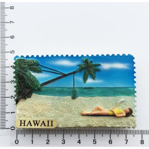 United States Hawaii Beach Holiday Souvenir Magnetic Sticker Fridge Magnet