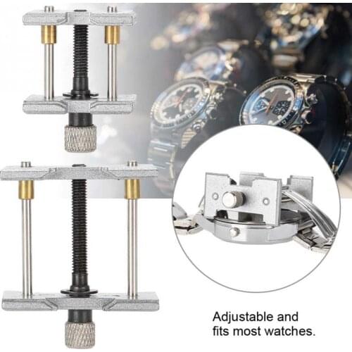 Professional 2 In 1 Watch Movement Holder Vice Clamp Adjustable Watch Case Repair Tools watchmaker repair watch tool kit