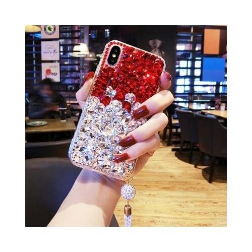 Luxury 3D Bling Rhinestone Crystal Diamond Soft Phone Case For SamsungS6 S7 S8 S9 S10 PLUS S10 Lite Note5 8 9 Cover Case