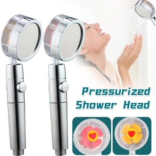 Wholesale High Pressure Handheld Showerhead Adjustable with Turbofan ON/OFF Switch Water Saving Shower Head Bathroom Accessories