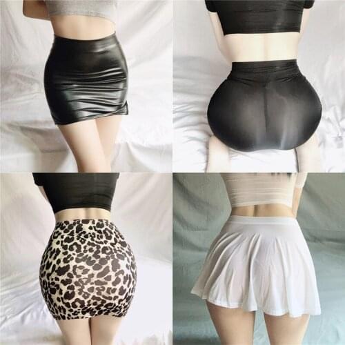 Sexy Short Skirt For Sex Erotic Costumes Summer Mini Skirt Nightclub Sexcy Night Club Wear See Through Bodycon Skirts Female