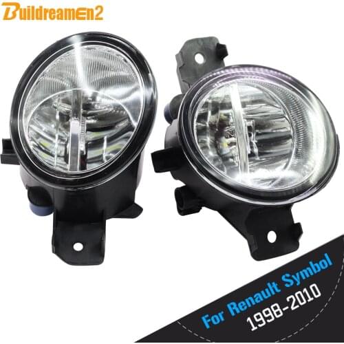 Buildreamen2 2 X Car Styling H11 4000LM LED Light Right + Left Fog Light DRL 12V For Renault Symbol (LB0/1/2_) Saloon 1998-2010