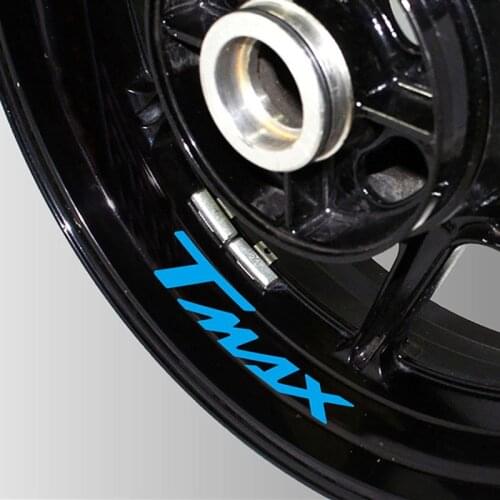 Motorcycle Decorative Stickers Wheel Tire Reflective Personality Stripe Film Decal Sticker For YAMAHA TMAX T-MAX tmax