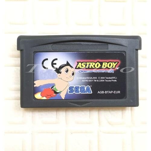 Video Game Cartridge Console Card Astro Boy: Omega Factor Memory Card for 32 Bit Handheld Player