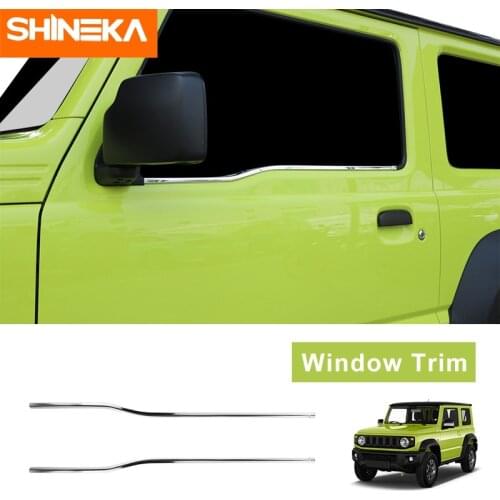 SHINEKA Exterior Sticker 2Pcs/Lot Newest Car Styling Chrome Car Body Decoration Trim For Suzuki Jimny 2019 Accessories