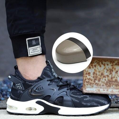 Steel Toe Cap Safety Men Shoes, Anti-Smash And Anti-Puncture, Non-Slip, Wear-Resistant And Breathable Safety Boots Direct Sales