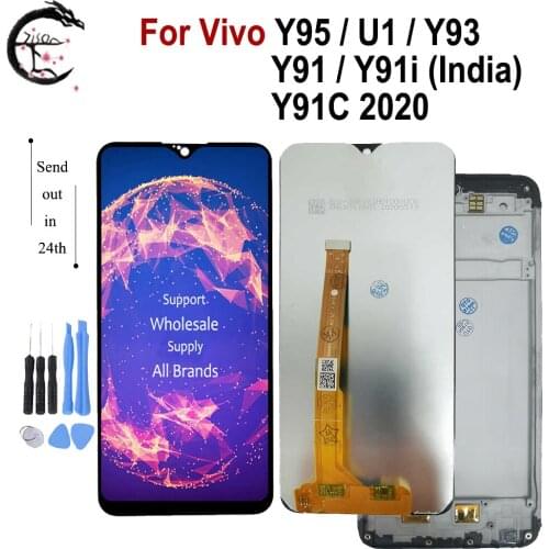 6.2" Y91C LCD With Frame For Vivo Y95 Y93 Y93s Y91 LCD Y91i Y91C 2020 Display Touch Screen Digitizer Sensor Assembly U1 LCD