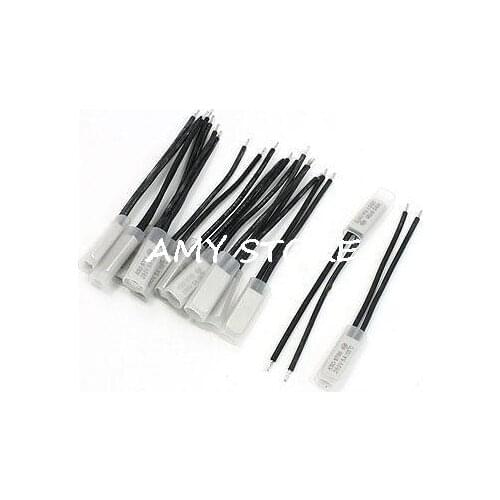 10pcs 250V 10A Bimetal Temperature Switch Thermostat 40/45/50/55/60/65/70/75/80/85/90C Degree Celsius NO Normal Open KSD9700