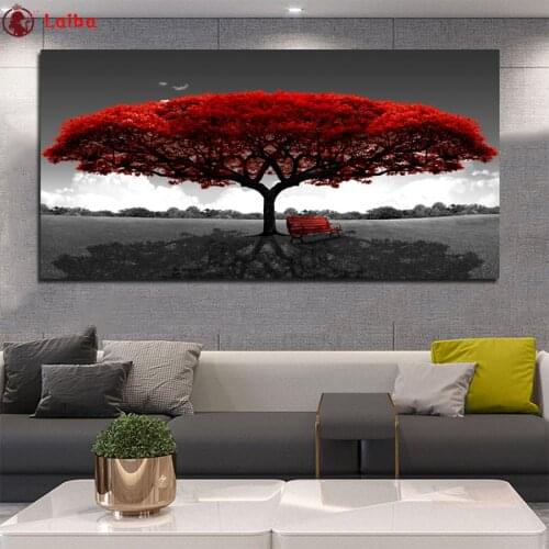 Diy Diamond Painting Natural landscape art, mangroves, benches Diamond Embroidery Full square round drilling 5d Diamond Mosaic