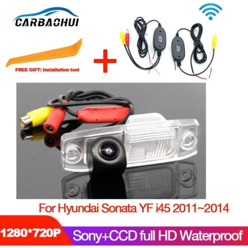 Starlight Night Vision car camera For Hyundai Sonata YF i45 2011~2014 Car Parking Camera Rear View Camera Waterproof hd CCD