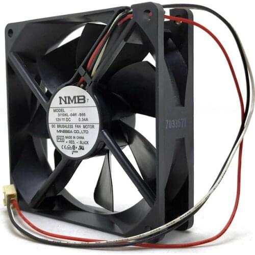 8025 12V Three-wire Double Ball Intelligent Temperature Control Fan 8cm 3110kl-04w-b66 Mute cooling fan