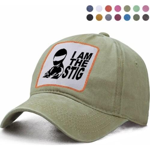 I Am The Stig Bone Baseball Cap Dad Trucker Solid Snapback Hat Woman Ponytail Berets Caps Brand Casquette Gorras Boinas Hats