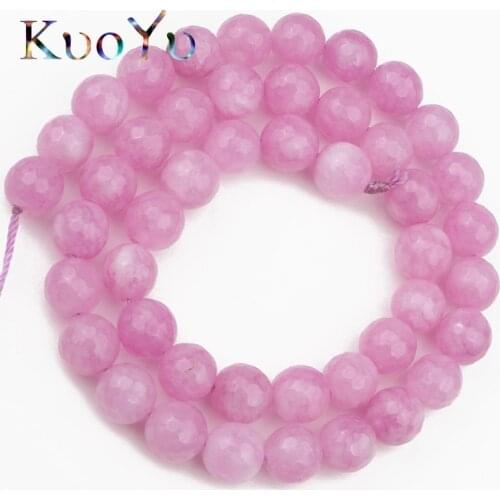 Natural Faceted Light Purple Chalcedony Stone Beads Round Loose bead For Jewelry Making 4/6/8/10/12mm Fit Diy Bracelet 15"inches
