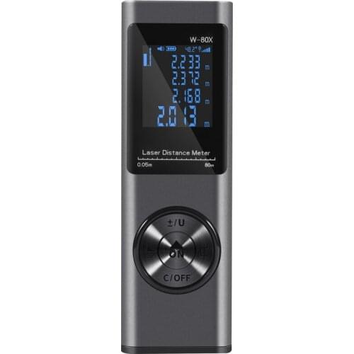 Laser Distance Meter Digital Range Finder 40/60/80M Handheld Infrared Laser Rangefinder Distance High Precision Electronic Ruler