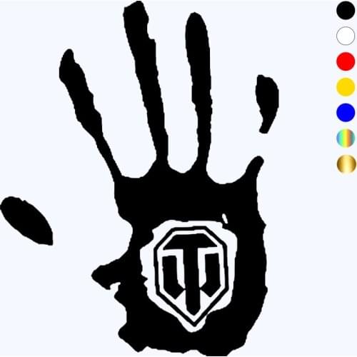 CK2654#14*18cm WOT world of tanks 34 funny car sticker vinyl decal silver/black car auto stickers for car bumper window