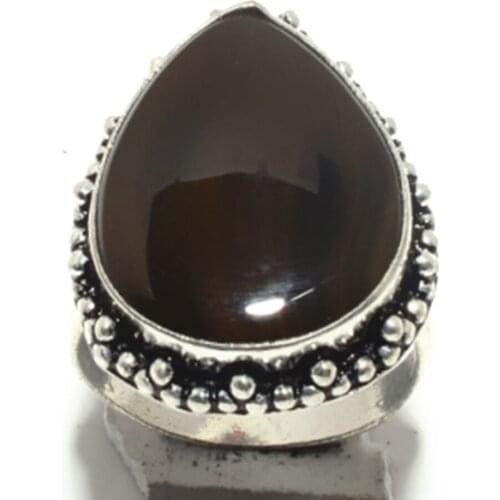 Mookaite Jasper Ring Silver Overlay over Copper, USA Size: 9 , R5814