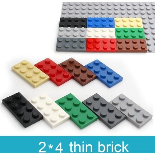 DIY Blocks Building Bricks 2X4 Educational Assemblage Construction 3020 Thin Figure Bricks For Children Compatible With Brand