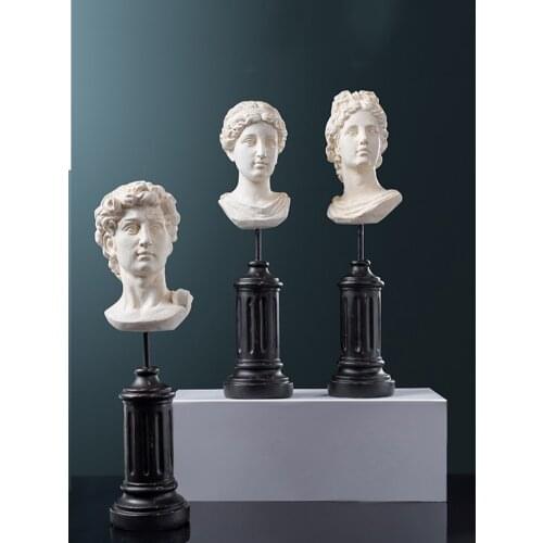 Mythological Character Creative Abstract Bust Portrait David Venus Statue Home Living Room Office Villa Decoration Craft Gift