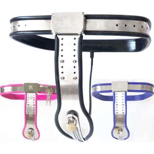 Stainless Steel Silicone Female Chastity Belt Sexy Berifs Underwear BDSM Bondage Sex Toys For Women Metal Chastity Lock Panties