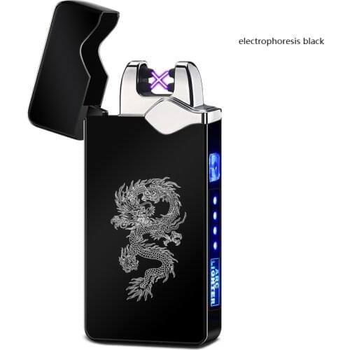 New Net Red High Power Windproof Arc Usb Rechargeable Lighter Creative Personality Birthday Gift